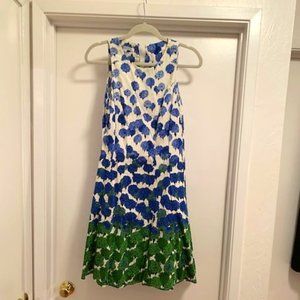 Maggy London gradated blue floral dress